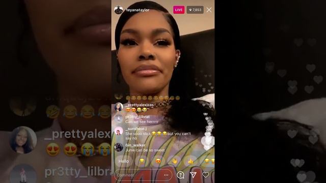 Teyana Taylor Funny Instagram Live November 24 2020