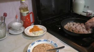 Фрикадельки - малютки.  Домашние фрикадельки из свиного фарша  Вкус обалденный!