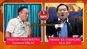 TSHETEN TASHI BHUTIA (Convenor SIBLAC) & PAWAN KUMAR CHAMLING (LEADER SDF)