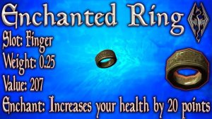 Skyrim SE - Enchanted Ring - Rare Jewelry Guide