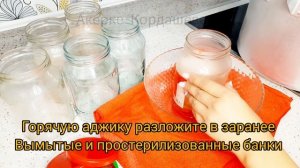 Аджика или Огонёк на зиму. С помидорами, болгарским перцем, чесноком и морковью. Мамины рецепты! ??