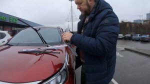 Тест стеклоочистителей (дворников) на RAV4