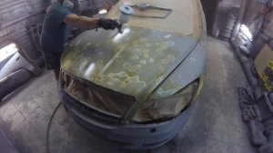 Крутая Skoda Octavia A5 | Покраска в защитное покрытие RAPTOR U-Pol черного цвета