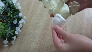 Бюджетный Пасхальный декор Зайчик из ваты