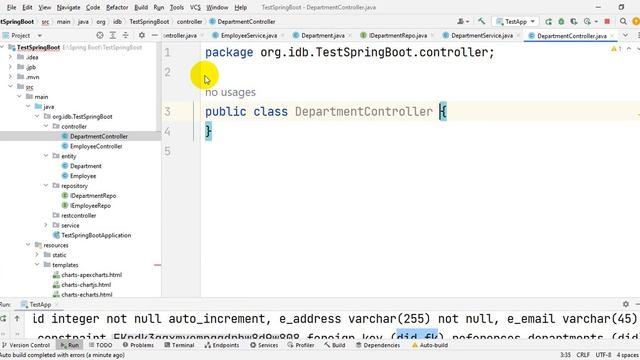 Spring Boot Project tutorial Part-4 (Many to One relation & UI with thymeleaf-03)