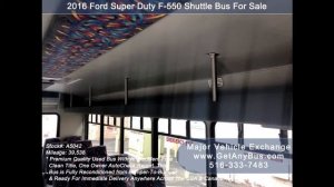 Used ford transit bus for sale in USA | Call 516-333-7483 | 2016 Ford Super Duty F-550 Shuttle Bus