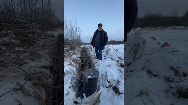 Вечный дренаж по древней русской технологии. Утилизация веток, экологичный способ осушения участка.
