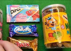 АСРМ распаковка сладостей. Мармеладки, шоколадки и конфеты