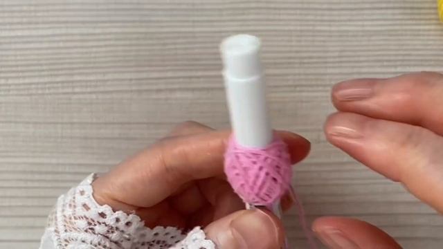 【毛糸・刺繍糸】可愛い毛糸玉の飾り／[Yarn/Embroidery Thread] Cute yarn ball decoration