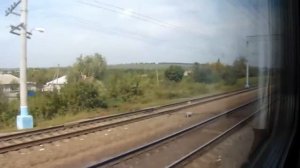 Станция Сагуны Ю-Вос.жд из окна поезда №084С Адлер — Москва