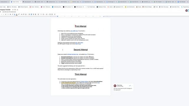 Kubernetes SIG Storage - PVC/VolumeSnapshot Namespace Transfer Design Meeting 20210712 смотреть онлайн