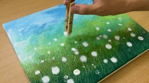 Painting Wildflower Meadow / Acrylic Painting Techniques