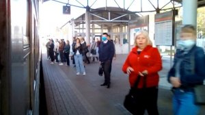 Казанское направление. ЭД4М раннего типа. "88 километр" - "Перово" со старым информатором.