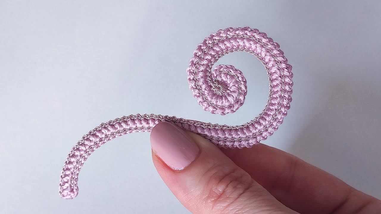 Вяжем завиток в форме вопроса смотреть онлайн