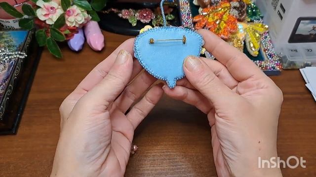 Брошь ручной работы. 2 готовые работы. смотреть онлайн