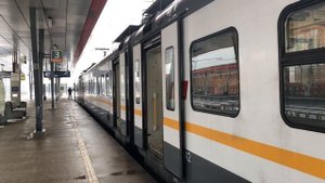 ЭП2Д-0025 ЦППК Перекраска Наше Подмосковье На станции Окружная
