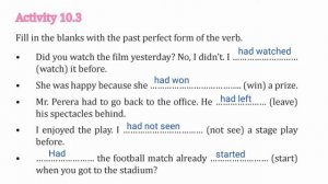 English | Grade 8 | Past Perfect Tense | Unit 10 | Online lesson