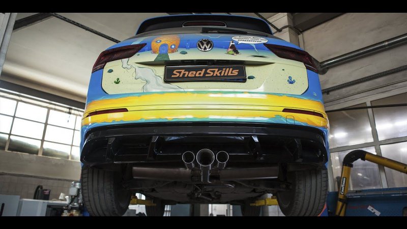 VW Tiguan (Stage 4) | Titanium Exhaust System ShedSkills | The Fastest Tiguan in Russia