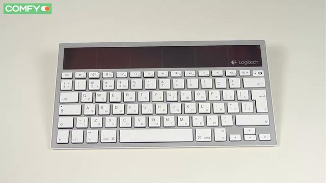 Logitech Solar K760 - портативная клавиатура с солнечной батареей - Видеодемонстрация от Comfy