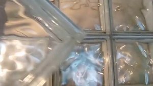 Укладка стеклоблоков