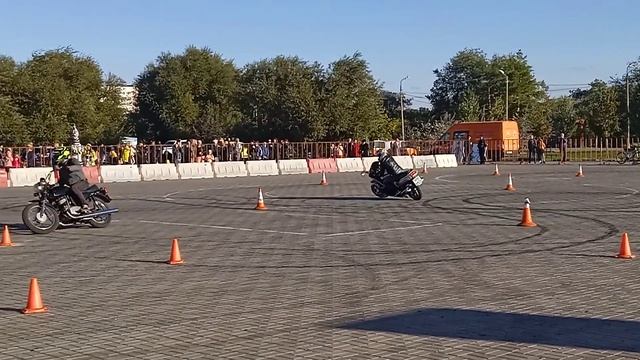 Мотоджимхана в Волжском: показательные выступления, мотородео, 15.10.2022_2