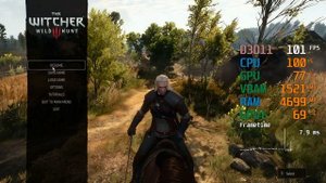 GeForce GTX 1660 ti -- Intel Core i5-4690K -- The Witcher 3 Wild Hunt FPS Test