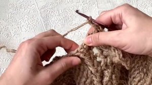 Бесплатный МК ковер из джута Улита 29 ряд. Free master class carpet made of jute Julitta 29 row