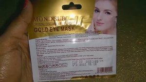 Mond'Sub | Gold Eye Mask | Crystal Collagen Eye Mask | For Dark Circle, Relaxation & Nourishment?