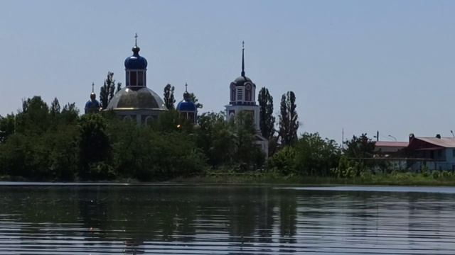 Славянск — храм на Славкурорте и озеро (июнь 2023) смотреть онлайн