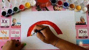 Радуга-Дуга!!! Рисуем Радугу!!! Рисуем Облака!!! Учим Цвета Радуги!!! Детские Раскраски!!!