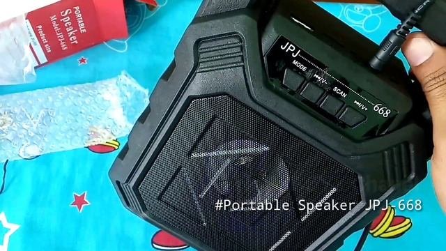 UPGRADE VERSION!!! PORTABLE SPEAKER BLUETOOTH JPJ-668 FREE MICROPHONE|UNBOXING