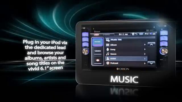 Orion AVR6.1 - Audio Visual Navigation DAB+ Receiver