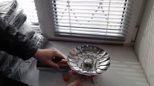 Газовая печь-примус  туристическая с защитой от ветра "лепесток"