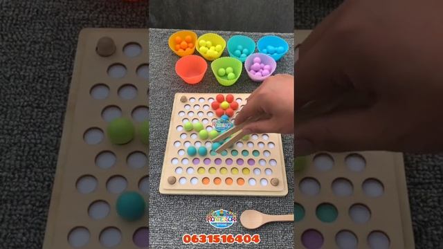 Beaded memory game two-in-one