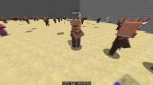 1000 Жителей Против 1 Разбойника в Майнкрафт