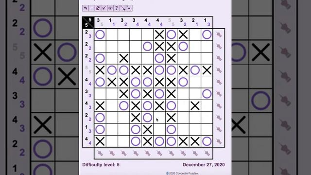 Tic-Tac Logic Game Solved - 27DEC2020 смотреть онлайн