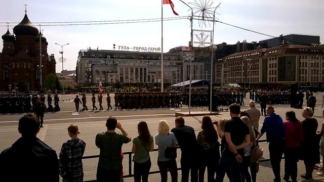 Песня День Победы. Генеральная репетиция. Парад Победы. 6 мая 2018.