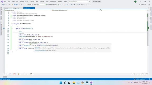 ASP.Net Core 6.0 -02 Identifying Entities N Creating Data Context смотреть онлайн