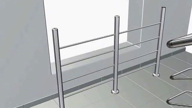 Монтаж. Ограждения окна с прожилинами. Хромированные сверленые стойки смотреть онлайн