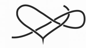 Узел "сердечко".Heart knot