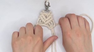 Macrame for beginners | Macrame keychain