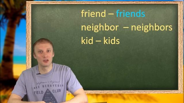 Множественное число у существительных. Урок английского для начинающих смотреть онлайн