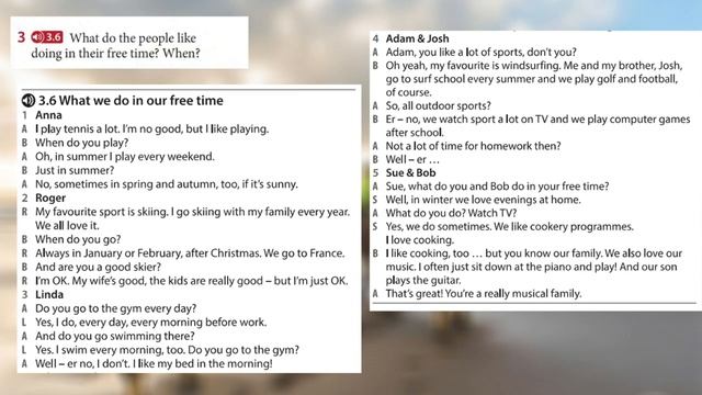 New Headway 5th edition - Unit3 Time Off with key answer смотреть онлайн