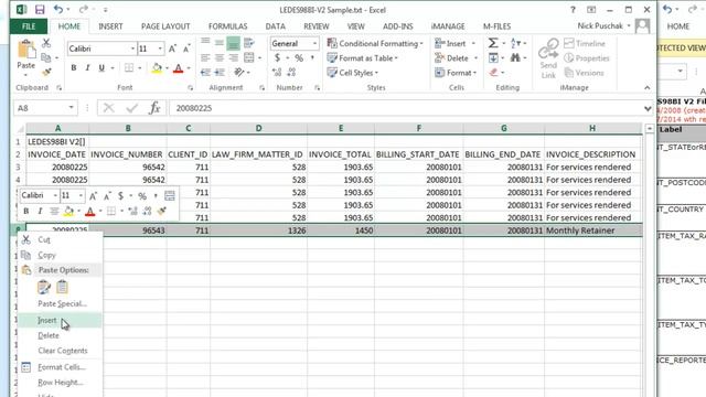 How to Create a LEDES 98BI Legal Invoice File смотреть онлайн