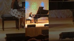 Карен Хачатурян. Тарантелла в четыре руки. Правая партия моя  дочь, Шакирова Сабина.