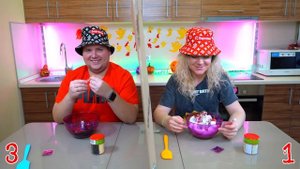 ТЕЛЕПАТИЯ Хэллоуин СЛАЙМ ЧЕЛЛЕНДЖ ! Twin telepathy Slime Challenge