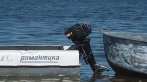 Лодочный мотор bawad на мелководье