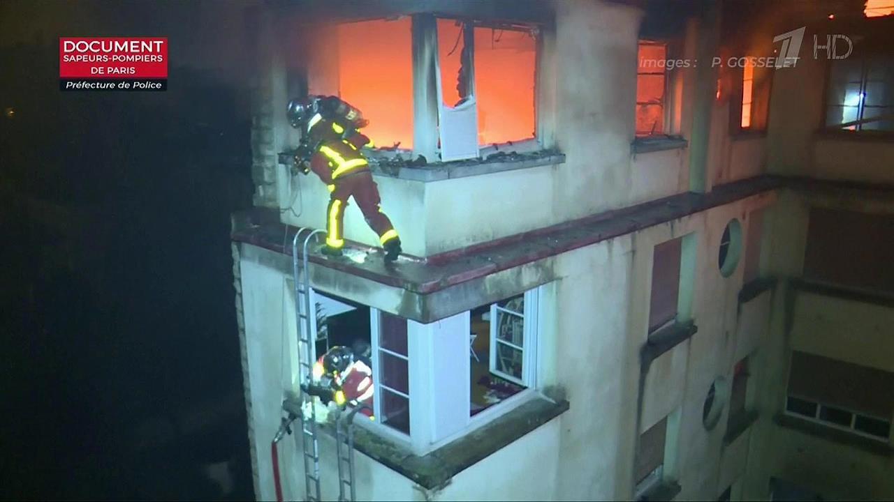 В Париже в результате пожара в жилом доме погибли 10 человек