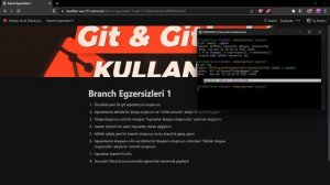 Sıfırdan Git & Github | Branch Egzersizleri 1 #18