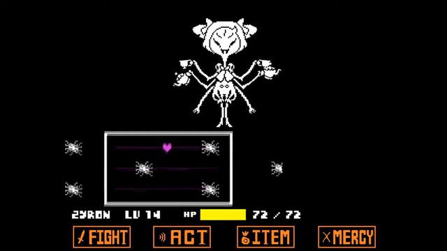 UNDERTALE - No hit Muffet (Genocide) смотреть онлайн